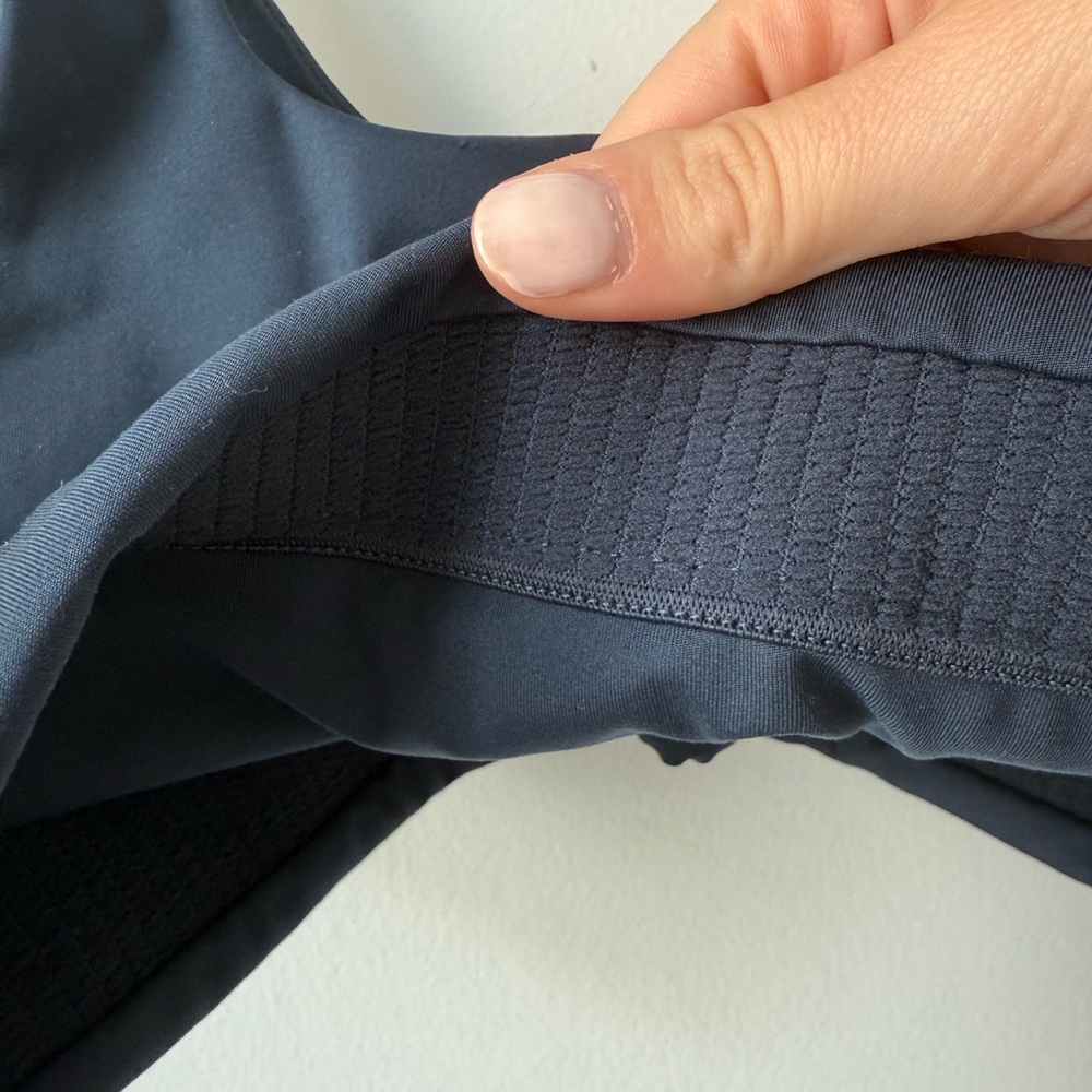 Girlfriend Collective Navy Blue Sports Bra | Size L - Picture 3 of 4
